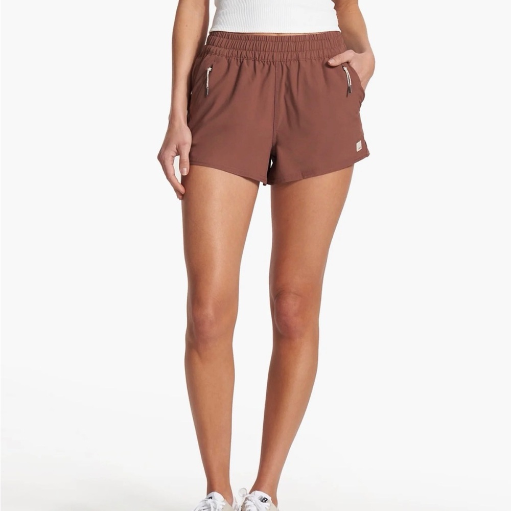 Vuori Women's Tan Athletic Shorts